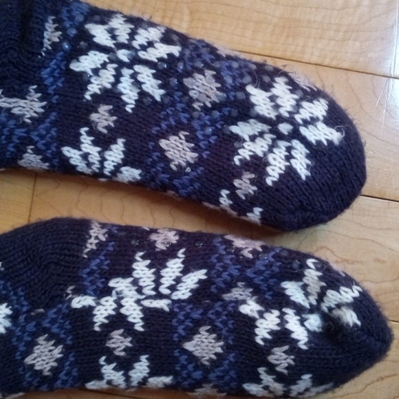 Slipper socks snowflake print - Picture 5 of 7